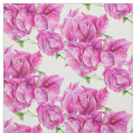 Rosa Blumenbougainvillea Aquarellmuster Stoff