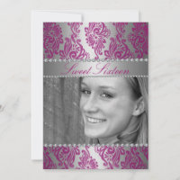 Rosa Blumendruck Foto Sweet 16 Geburtstag laden