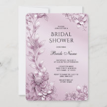 Rosa Blumenfolien-Brautparty