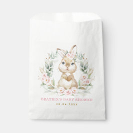 Rosa Blumengarten Bunny Rabbit Baby Dusche Party Geschenktütchen