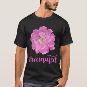 Rosa Blumengarten Impfstoff Pro Impfstoff Vintag T-Shirt