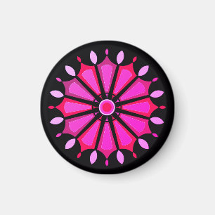 Rosa Blumengeschenk Magnet