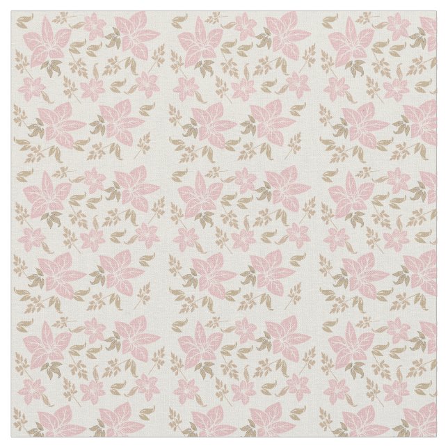 Rosa Blumengewebe Stoff (Nahaufnahme)