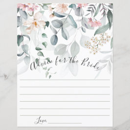 Rosa Blumengrün Beratung für die Braut