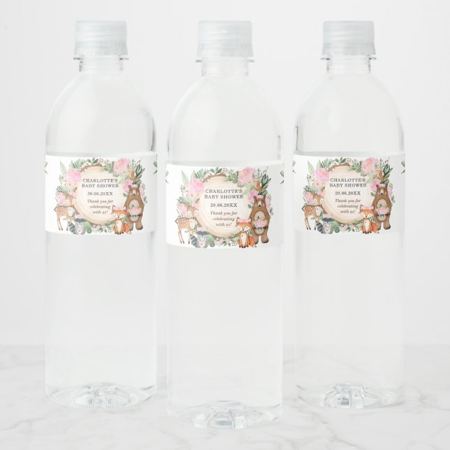 Rosa Blumengrün Woodland Kinderdusche Favoriten (Flaschen)