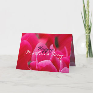 Rosa Blumenkarte der mutter Tages Karte