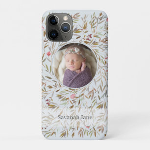 Rosa Blumenkraut Personalisiertes Foto Case-Mate iPhone Hülle