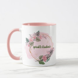 Rosa, Blumenkreis, motivierend Tasse