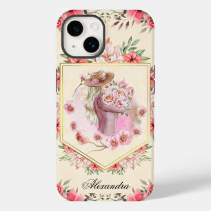 Rosa Blumenmädchen, Frühlingszeit Case-Mate iPhone 14 Hülle