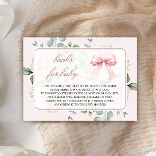 Rosa Blumenmotiv Coquette Booking Request Begleitkarte