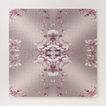Rosa Blumenpuzzle