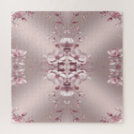 Rosa Blumenpuzzle