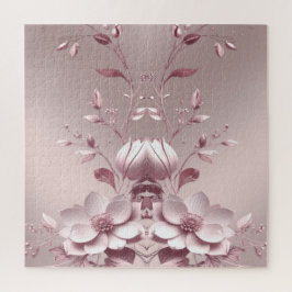 Rosa Blumenpuzzle