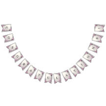 Rosa Blumenrahmen-Wimpel Flagge