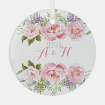 Rosa Blumenreath Elegante Hochzeit
