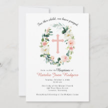 Rosa Blumenreste Taufe