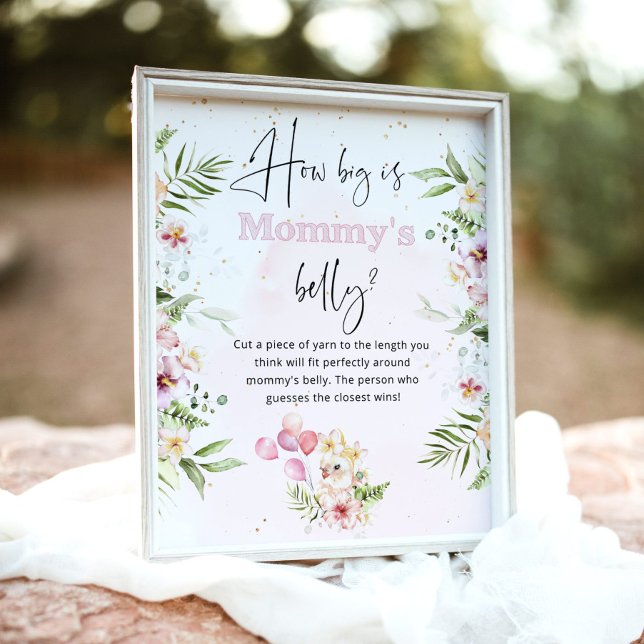 Rosa Blumensafari, wie groß das Bauchspiel der Mam Poster (Von Creator hochgeladen)