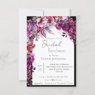 Rosa Blumenstrasse Bridal Luncheon Einladung