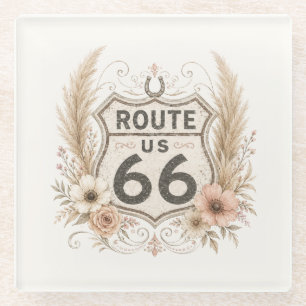 Rosa Blumenstrauß Route 66 Bar-Accessoires Home-De Glasuntersetzer