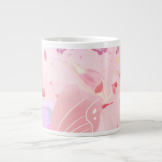 Rosa Blumenvase Tasse