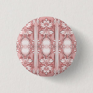 Rosa Blumenvierling Button