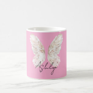 Rosa Blush Fairy Wings Kaffeetasse