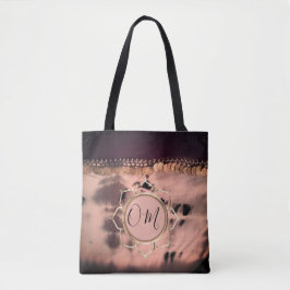 Rosa Blush Gefärbte Krawatte OM Lotus Tasche