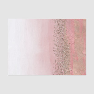 Rosa Blush Glitzer marokkanisches indisches Prince Seidenpapier