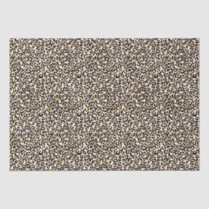 Rosa Blush Gold Leopard Print Seidenpapier