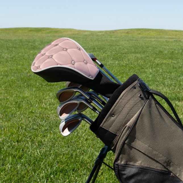 Rosa Blush Tuflische Satin Elegante Golf Head Cove Golf Headcover (In SItu)