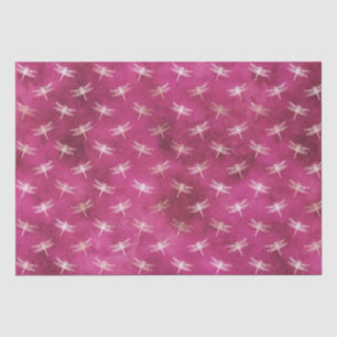 Rosa Blush Wasserfarben Libellen Seidenpapier