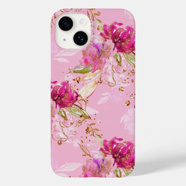 Rosa Blüte Case-Mate iPhone 14 Hülle (Rückseite)