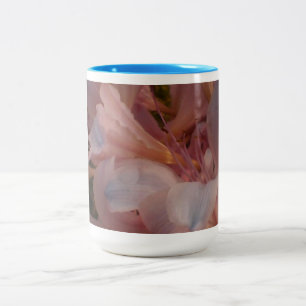 Rosa Blüte Zweifarbige Tasse