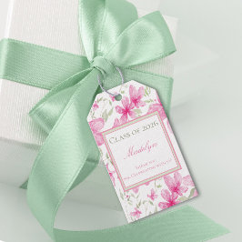 Rosa Blüten | Aquarell Azalee | Abschluss Geschenkanhänger