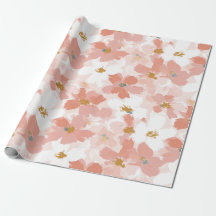 Rosa Blüten Frühlings-Geschenkpapier