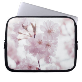Rosa Blüten hell Laptopschutzhülle