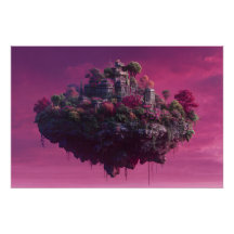 Rosa Blüten-Himmel-Zitadelle