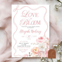 Rosa Blüten Hochzeitsshower - Florale Liebe in Blü