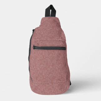 Rosa Blüten im Farbton Blush Crossbody Bag