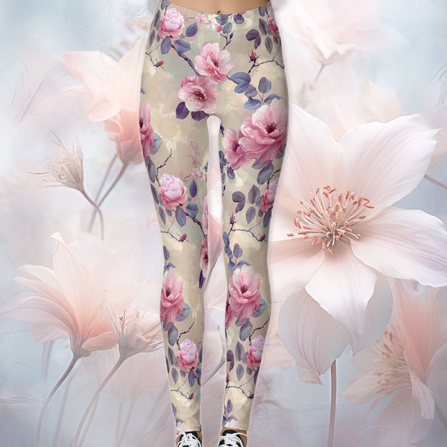 Rosa Blüten Leggings (Von Creator hochgeladen)