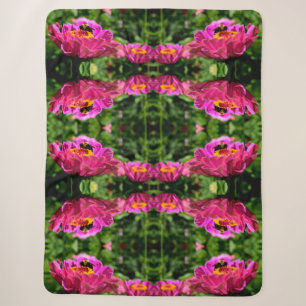 Rosa Blüten mit Hummel rosa Blumen süße Biene Sherpadecke