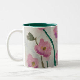 Rosa Blüten Pop Tasse