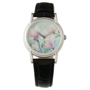 Rosa Blüten vom Süden Armbanduhr