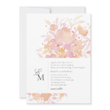 Rosa Blüten Wasserfarbenblütenhochzeit