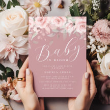 Rosa Blütenbaby im Bloom Baby Dusche