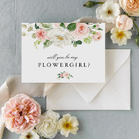 Rosa Blütenblume wird meine Blume Girl Card sein