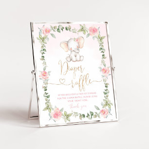 Rosa Blütenelefantenpreisraffinerie Poster