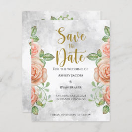 Rosa Blütenfarbe Save the Date