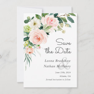 Rosa Blütenfarbe Save the Date