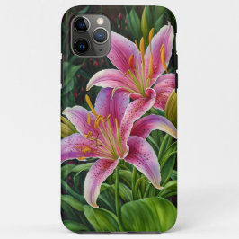 Rosa Blütengarten Art Phone Case